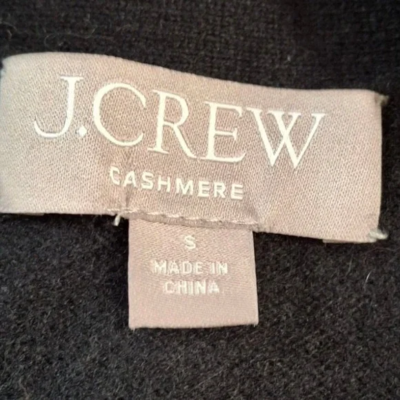J. Crew Black Cashmere Cardigan with pockets Size S - Picture 5 of 6